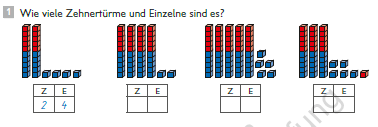 zur Beispiel 219 - VS - Einer- und Zehnerdarstellung mit Beschreibung Erklärungsseite gehen.