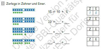 zur Beispiel 216 - VS - Einer- und Zehnerdarstellung ohne Beschreibung Erklärungsseite gehen.