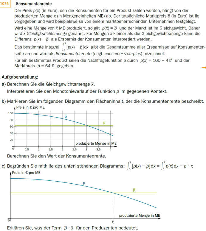 zur Beispiel 185 - Integral - Zeichnen, Interpretieren Erklärungsseite gehen.