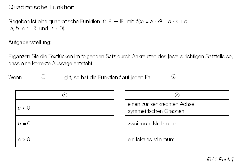 zur Beispiel 156 - Multiple Choice - Textlücken Erklärungsseite gehen.