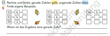 zur Beispiel 238 - VS - Färbig kennzeichnen 2 Erklärungsseite gehen.